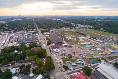 Aerial Fairgrounds Iowa USA clipart