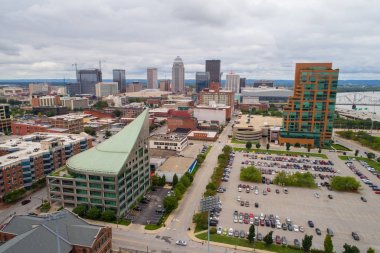 Şehir merkezindeki Des Moines Iowa ABD