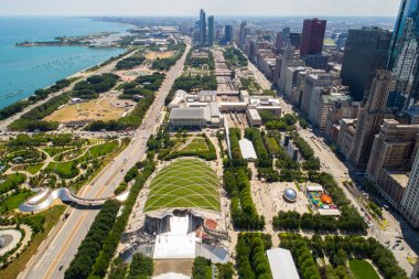  Millennium Park Downtown Chicago clipart