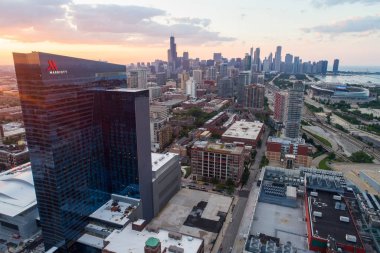 Chicago Marriott havadan görüntü