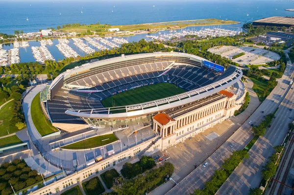 Morning Soldier Field Chicago — Stock Photo, Image