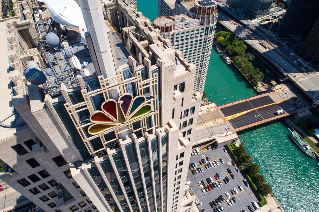 Aerial photo NBC Chicago USA