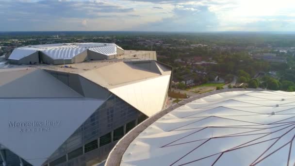 Letecká Atlanta Gruzie sportovní stadiony 4k 60p — Stock video