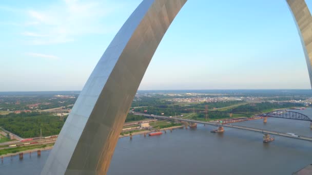 St Louis kemer hava closeup — Stok video