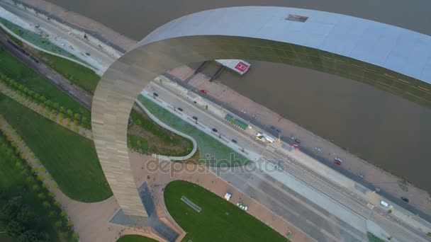 Inspektion St Louis gateway Arch — Stockvideo