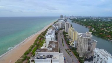 Hava atış miami Beach Collins Avenue 4k 60p