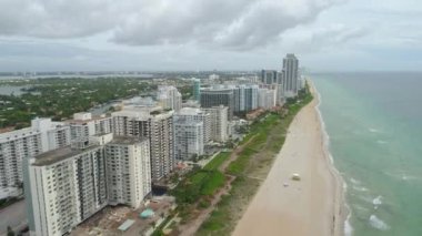 Hava atış Miami Beach condominiums 4k 60p