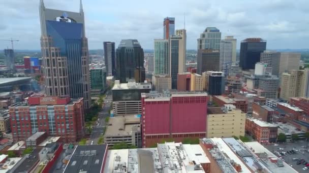 Quartiere degli affari Downtown Nashville — Video Stock