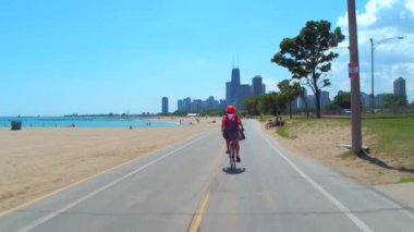 Kuzey Bulvarı Beach Chicago fpv bisikleti