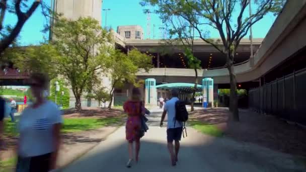 Vista de Chicago Riverwalk — Vídeo de Stock