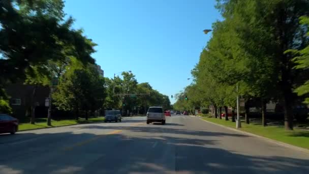 Dirigir na Howard Street Chicago IL — Vídeo de Stock