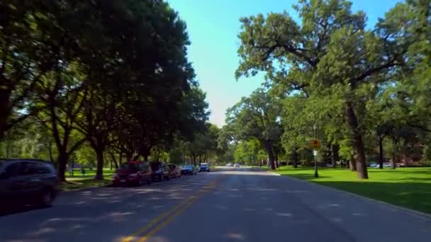 Οδηγώντας μέσα από Evanston Σικάγο pov. — Αρχείο Βίντεο