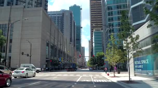 E Grand Avenue Чикаго — стоковое видео