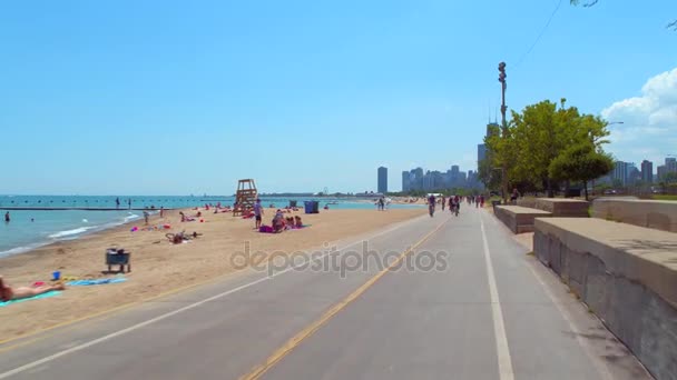 North Avenue Beach Chicago — Video Stock