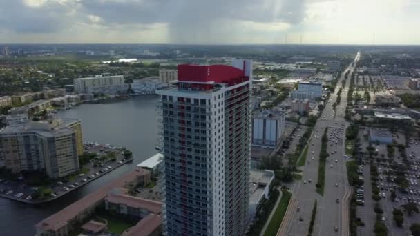 Condomínio Beachwalk e resort Hallandale — Vídeo de Stock