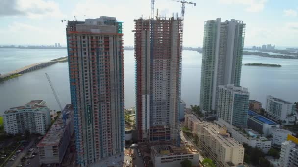 Distrito de Paraiso Edgewater Miami 4k — Vídeo de Stock