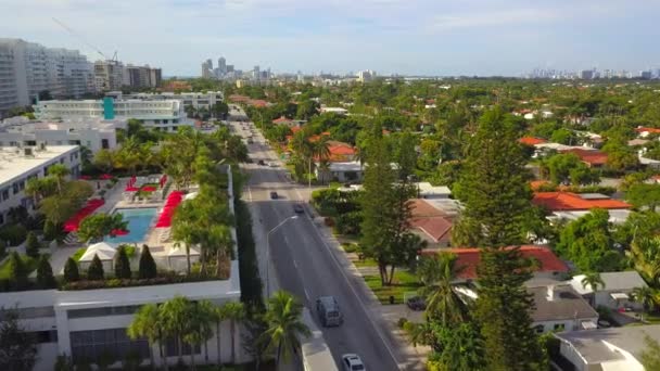 Antena drone video Florida Surfside — Vídeo de stock