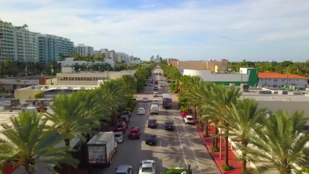 Harding Avenue Surfside 4k — Stok video