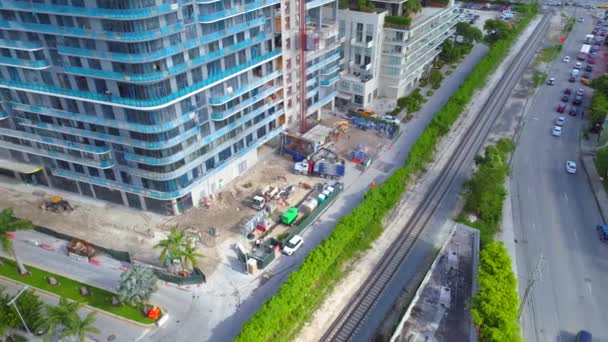 Construction sites Midtown Miami — Stock Video