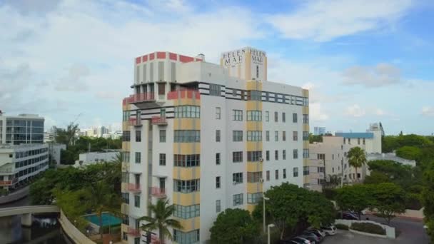 Helen Mar bytový dům Miami Beach — Stock video