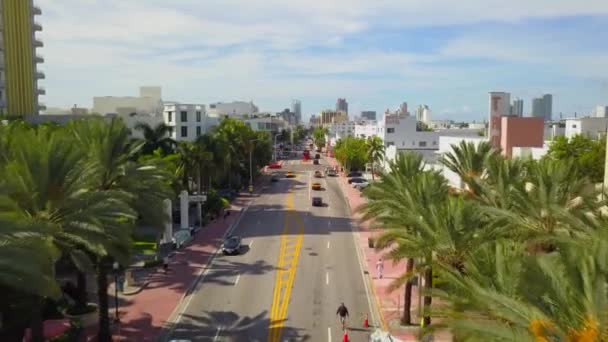 Miami Beach Cllins Avenue Alberghi — Video Stock