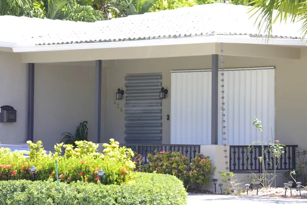 Huis dichtgetimmerd voor orkaan Irma — Stockfoto