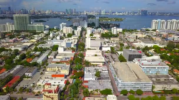 Miami Beach volando verso ovest — Video Stock