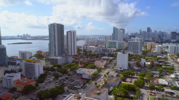 Miami Downtown Midtown stad — Stockvideo