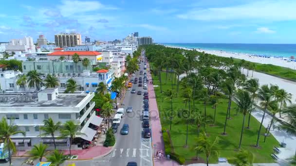 Miami Beach Ocean Drive — Vídeo de stock