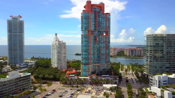 Portofino toren Miami Beach — Stockvideo