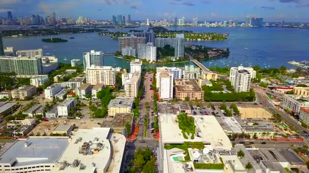 Miami Beach Venetian Islands — Stock Video