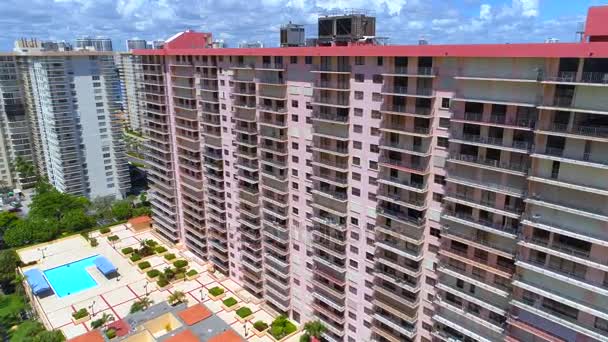 Sunny Isles Beach edifici in preparazione per l'uragano Irma — Video Stock