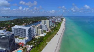 Miami Beach bariyer Adası kasırga Irma önce boş 