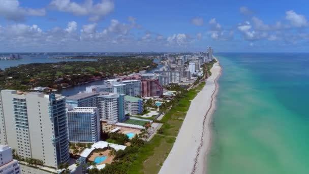 Evacuación de la playa Miami Dade — Vídeo de stock