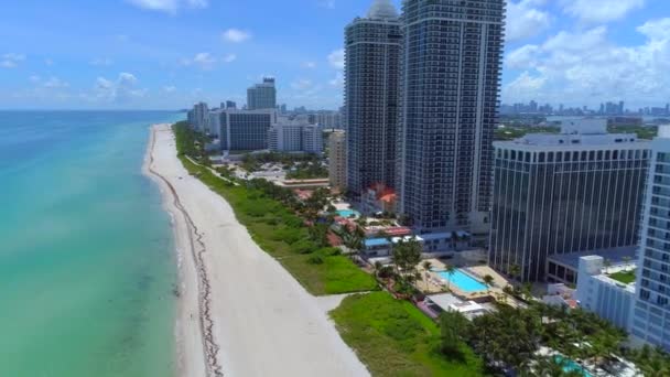 Kasırga Irma önce Florida plaj — Stok video