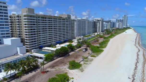 Kasırga Irma tahliye önce Miami Beach — Stok video