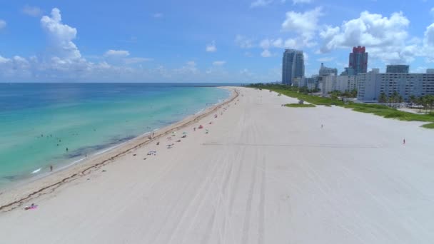 Miami Beach pusty po ewakuacji huragan Irma — Wideo stockowe