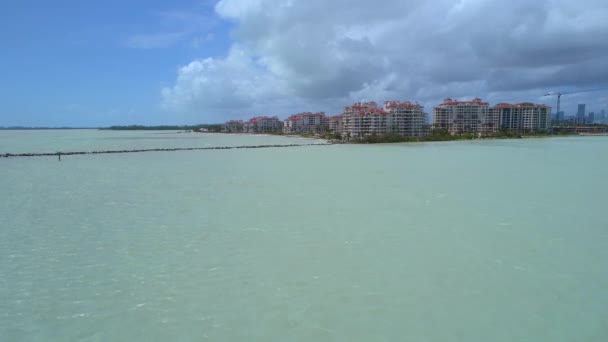 Miami Beach Fisher Island — Stockvideo