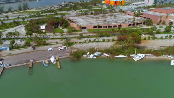 Barcos hundidos destruidos después del huracán — Vídeo de stock