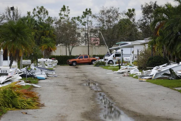 Hurrikán Irma utóhatásaként Nápoly Florida — Stock Fotó