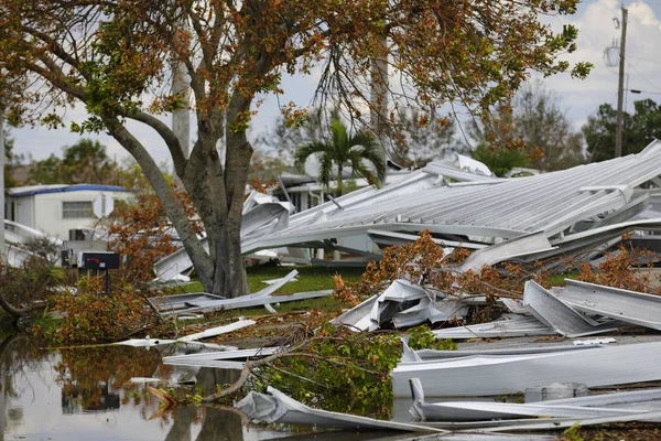Furacão Irma após Nápoles Florida — Fotografia de Stock