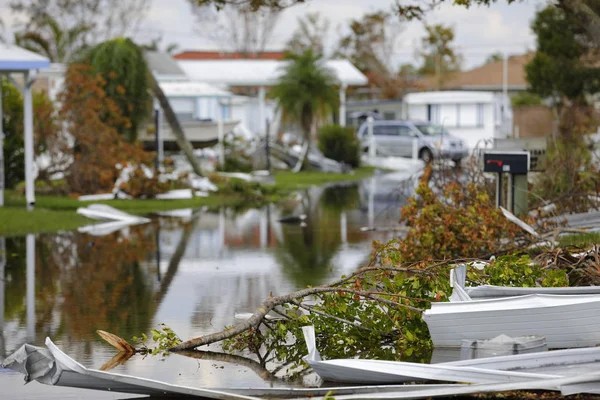 Huracán Irma después de Nápoles Florida — Foto de Stock