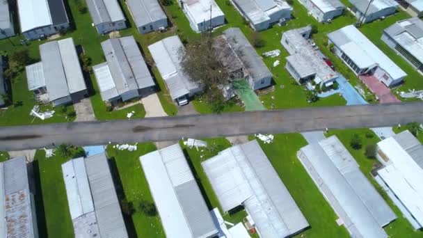 Aerial skott orkanen Irma efterdyningarna — Stockvideo