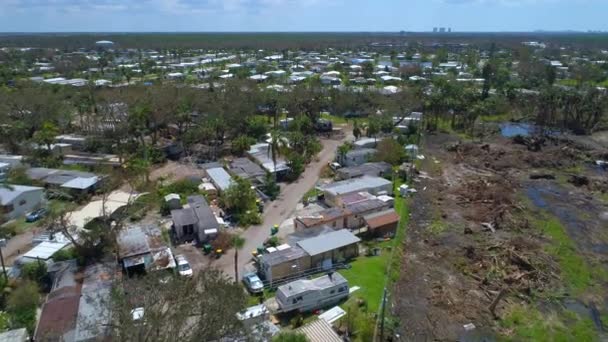 Holiday Manor destruído pelo furacão Irma — Vídeo de Stock