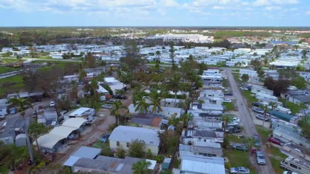 Casas móveis após o furacão Irma — Vídeo de Stock