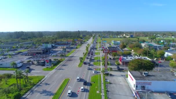 Kasırga Irma Us1 denetim noktası sonra Florida Keys — Stok video