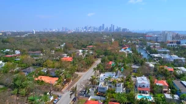 Casas de luxo Brickell Miami N Miami Avenue — Vídeo de Stock