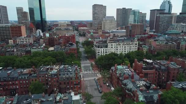 Brownstone residential Boston 4k prores — Stock Video