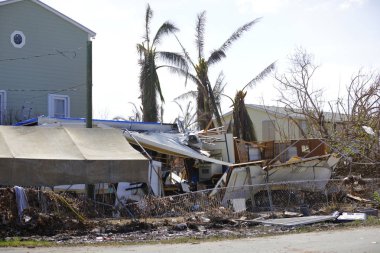 Kasırga Irma tarafından tahrip evleri