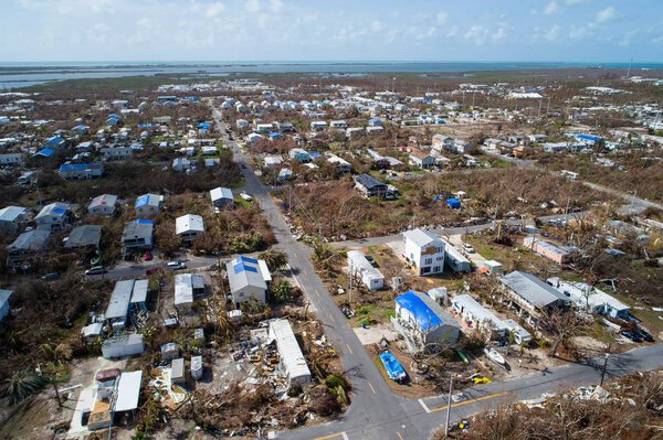 Hurricane Irma aftermath in the Florida Keys